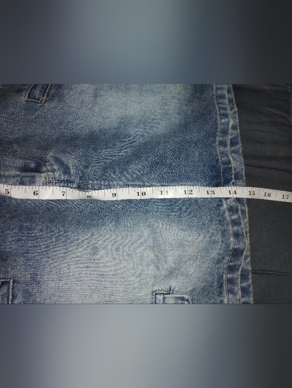 Prada Two-Tone Denim Skirt/Skort Waist Size 28 - Picture 6 of 8